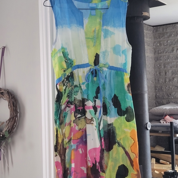 Colorful Sleeveless Dress - Picture 6 of 7
